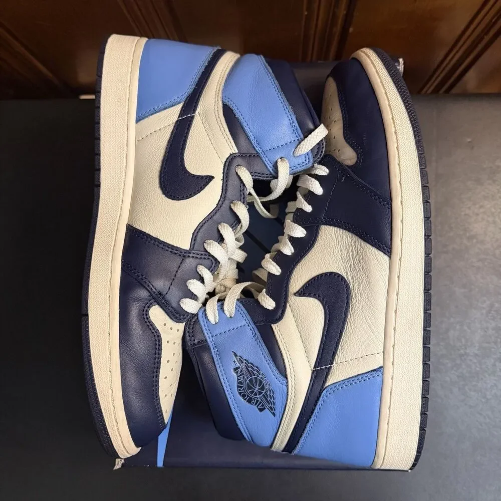 Air Jordan 1 Retro OG High Obsidian UNC 2019 Size 12 Men 555088-140 USED